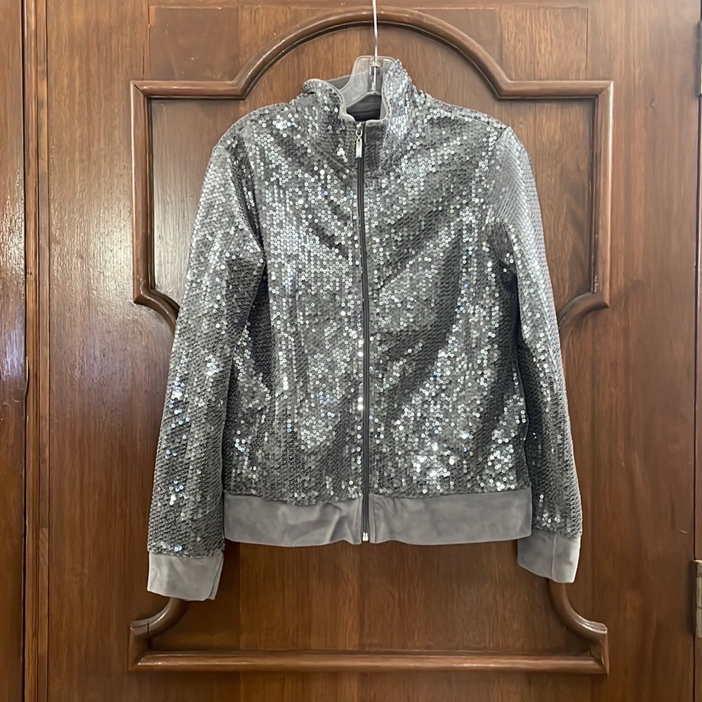 Silver Sequin Jacket - image 1